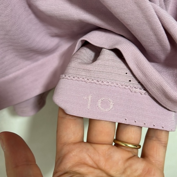 Lululemon Train to Be Short-Sleeve Shirt Pink Peony size 10 - Picture 3 of 7